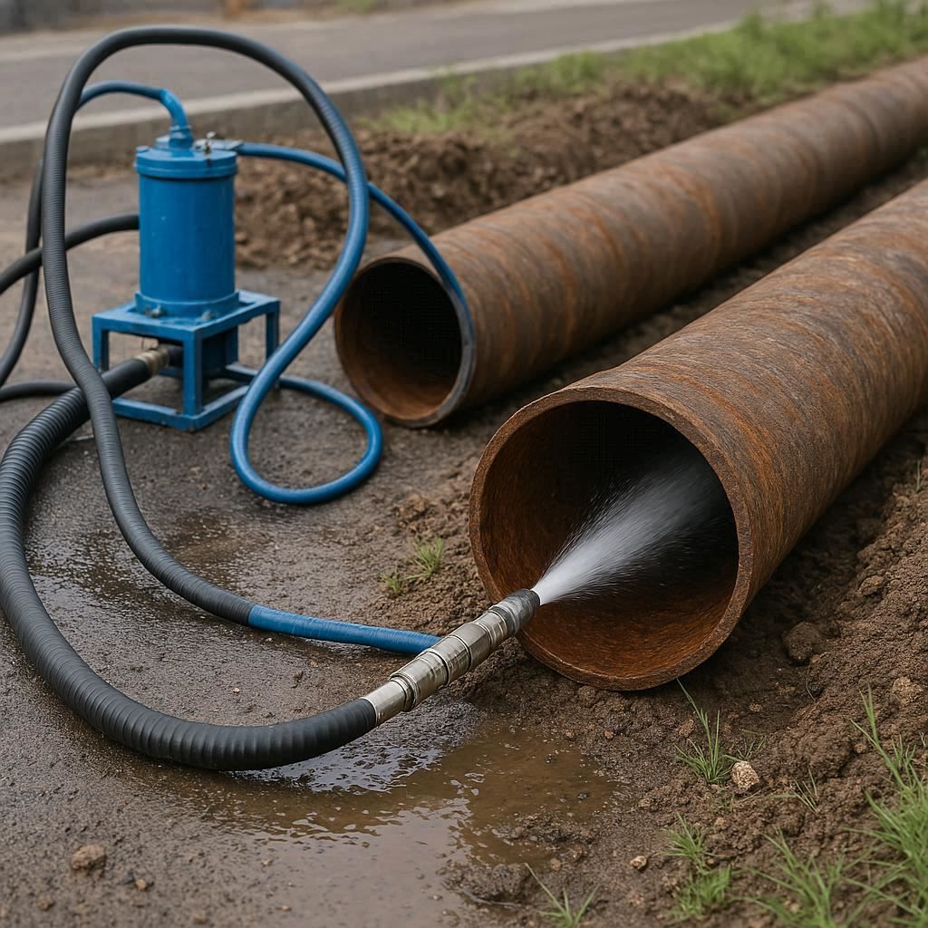 Гидродинамическая прочистка водопроводных труб в Молодёжном, Подольский городской округ