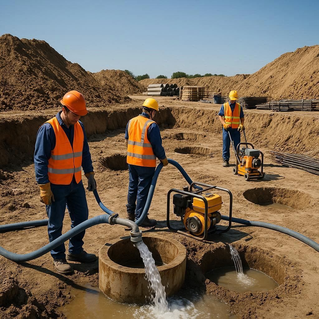 Глубинное водопонижение скважинами в Подольске