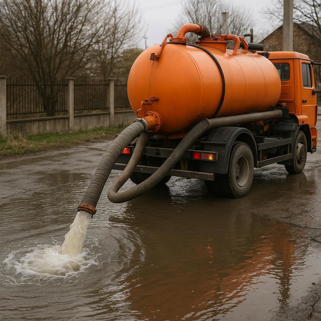 Откачка воды в Подольске