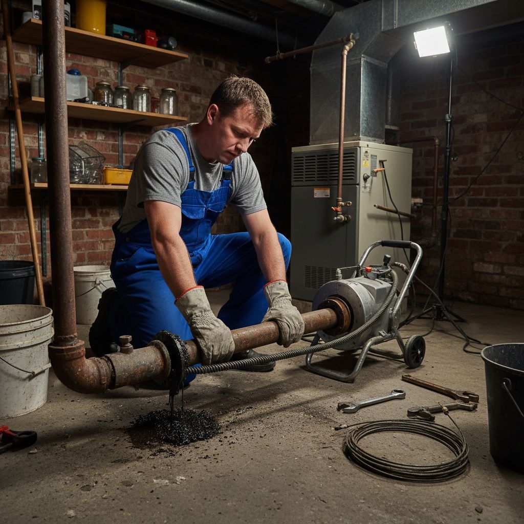 Устранение засора лежака канализации в Подольске